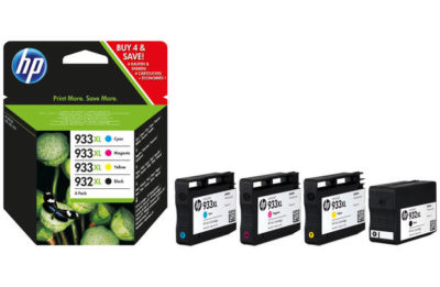 HP 9332XL/933XL Black/Tri Colour Ink Cartridge Pack.